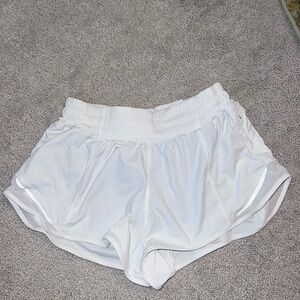 White hotty hot shorts (2.5 inch low rise)
